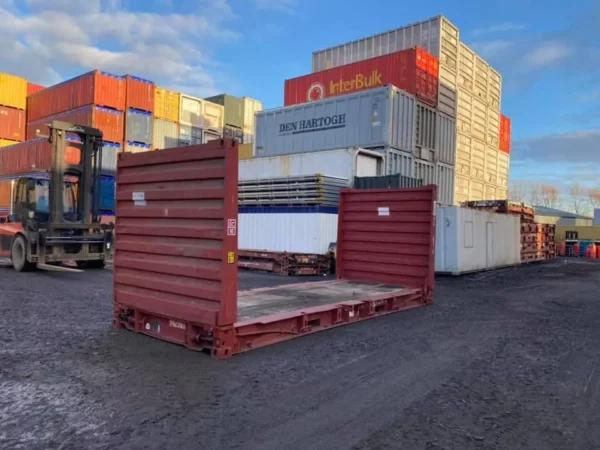 20ft flat rack shipping container - ATSi Container Depot